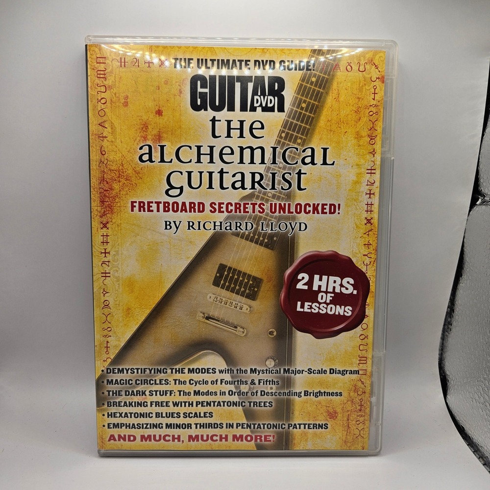 Guitar World The Alchemical Guitarist 1 & 2 DVD Richard Lloyd Yellow Lessons
